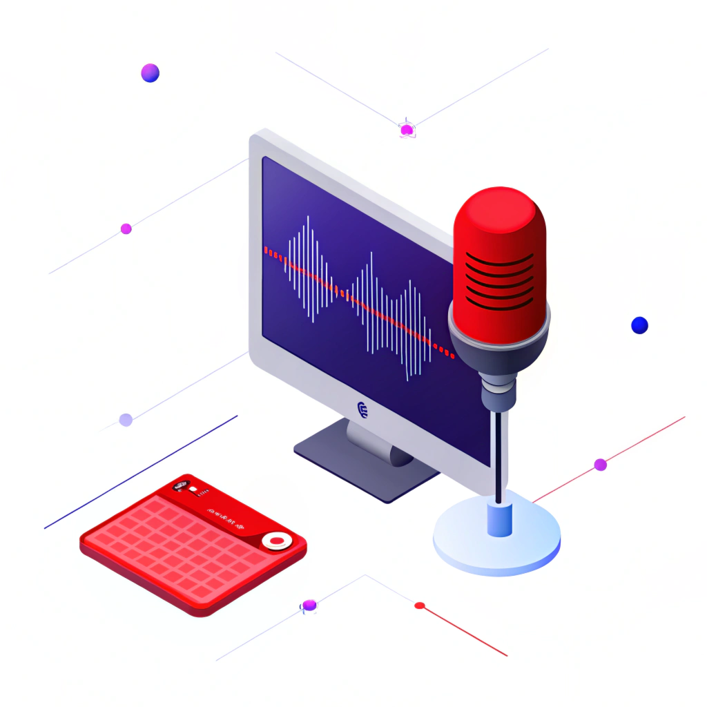 Speakering e post-editing audio icona